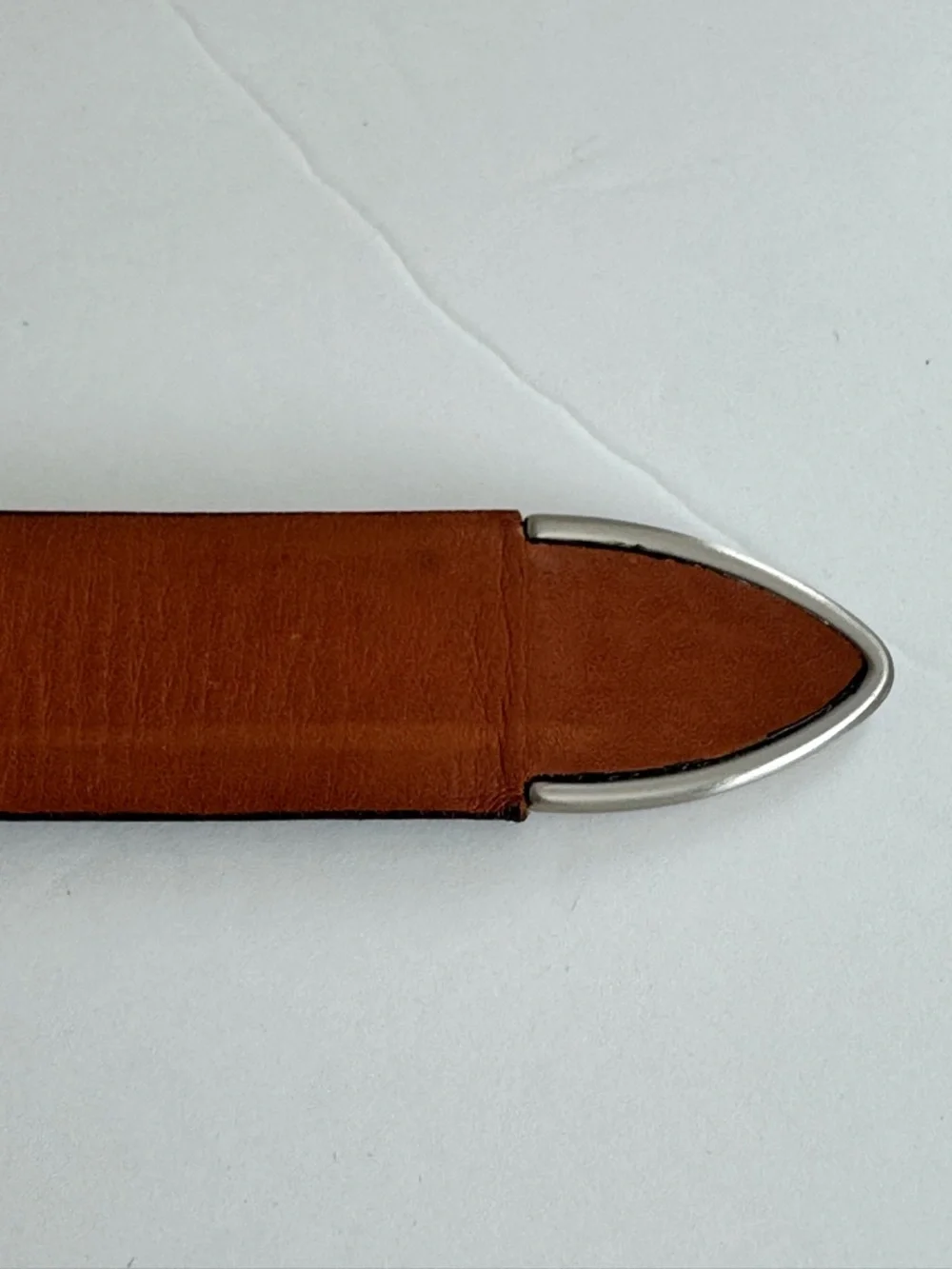 Cole Haan Leather Textured Belt black with silver buckle size 36